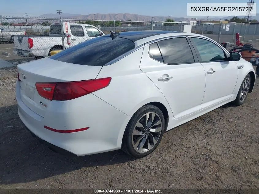 2014 Kia Optima Sx Turbo VIN: 5XXGR4A65EG265727 Lot: 40744933