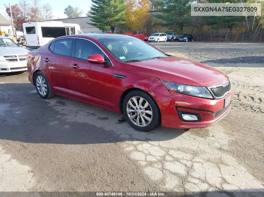 2014 Kia Optima Ex VIN: 5XXGN4A75EG327809 Lot: 40749196