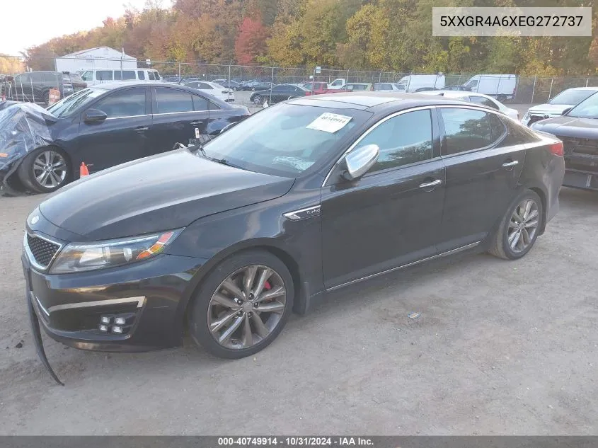 2014 Kia Optima Sxl Turbo VIN: 5XXGR4A6XEG272737 Lot: 40749914