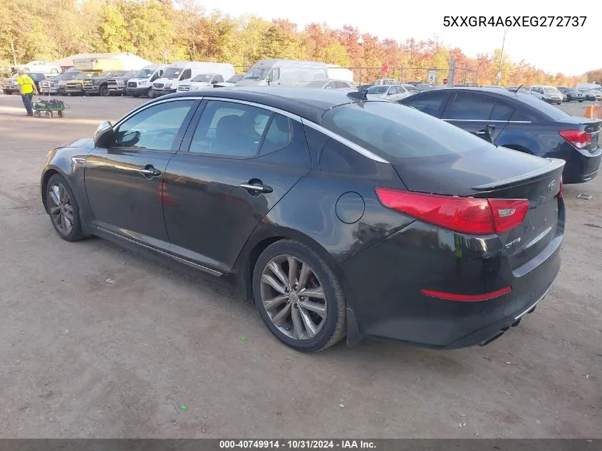 2014 Kia Optima Sxl Turbo VIN: 5XXGR4A6XEG272737 Lot: 40749914