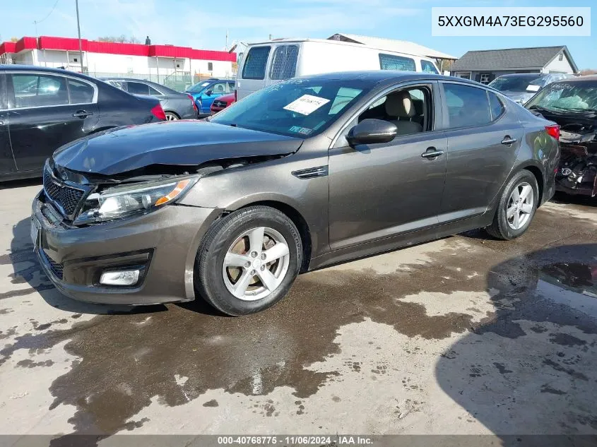 2014 Kia Optima Lx VIN: 5XXGM4A73EG295560 Lot: 40768775