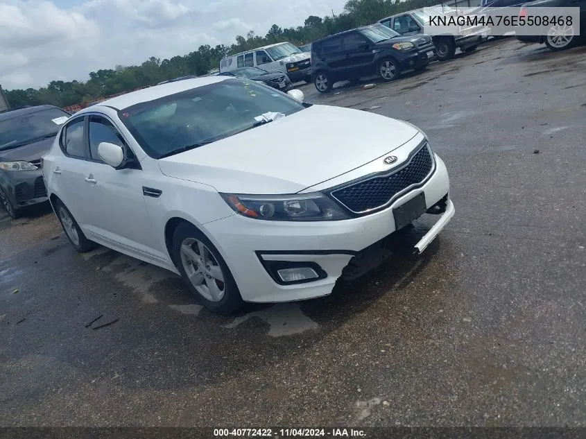 2014 Kia Optima Lx VIN: KNAGM4A76E5508468 Lot: 40772422