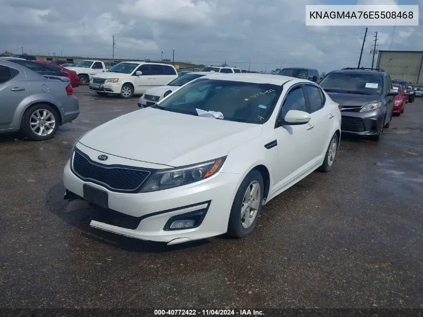 2014 Kia Optima Lx VIN: KNAGM4A76E5508468 Lot: 40772422