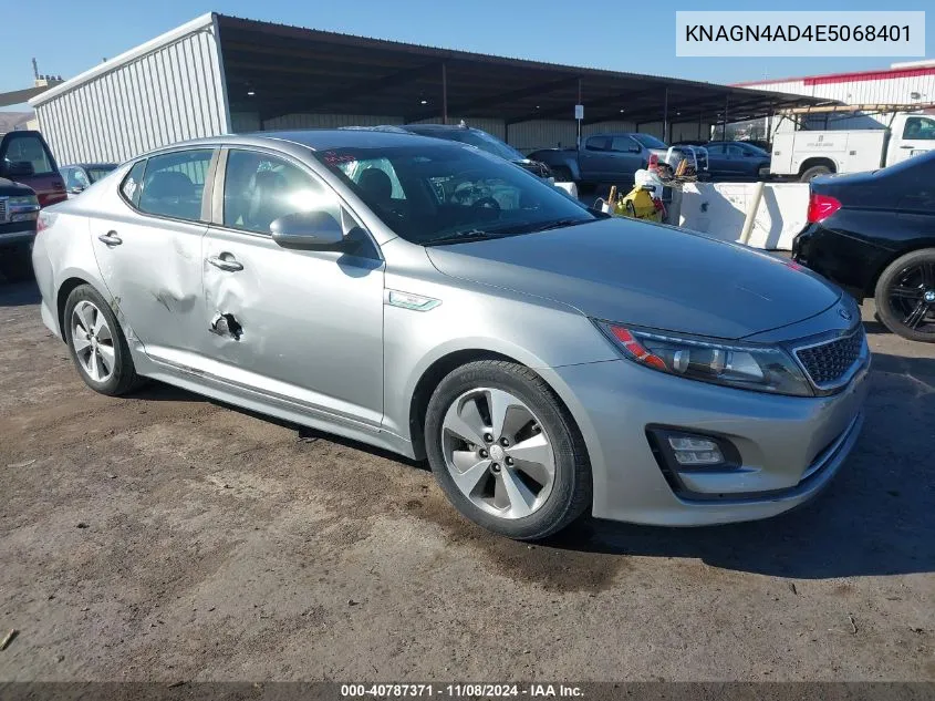 2014 Kia Optima Hybrid Ex VIN: KNAGN4AD4E5068401 Lot: 40787371