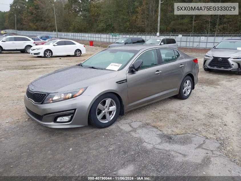 2014 Kia Optima Lx VIN: 5XXGM4A75EG333029 Lot: 40790044