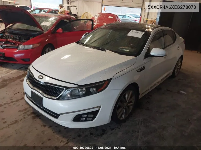 2014 Kia Optima Sxl Turbo VIN: 5XXGR4A6XEG278070 Lot: 40790802