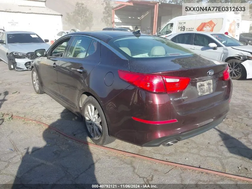 2014 Kia Optima Ex VIN: 5XXGN4A77EG312633 Lot: 40792121