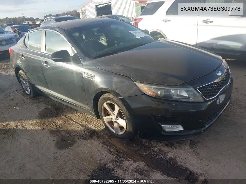 2014 Kia Optima Lx VIN: 5XXGM4A73EG309778 Lot: 40792965