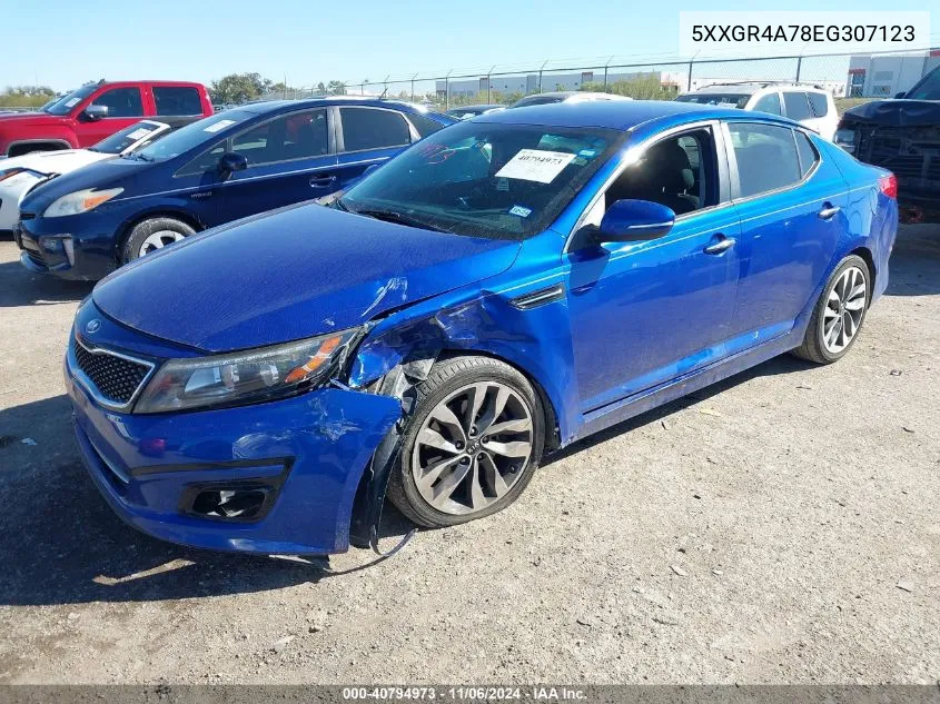 2014 Kia Optima Sx VIN: 5XXGR4A78EG307123 Lot: 40794973