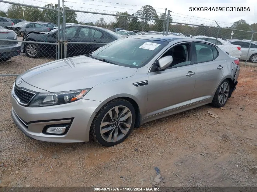 2014 Kia Optima Sx Turbo VIN: 5XXGR4A69EG316856 Lot: 40797676