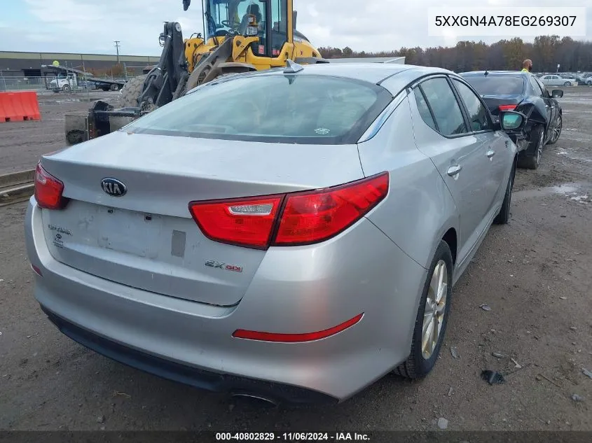 2014 Kia Optima Ex VIN: 5XXGN4A78EG269307 Lot: 40802829