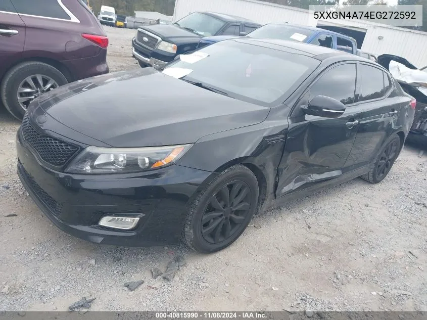 2014 Kia Optima Ex VIN: 5XXGN4A74EG272592 Lot: 40815990