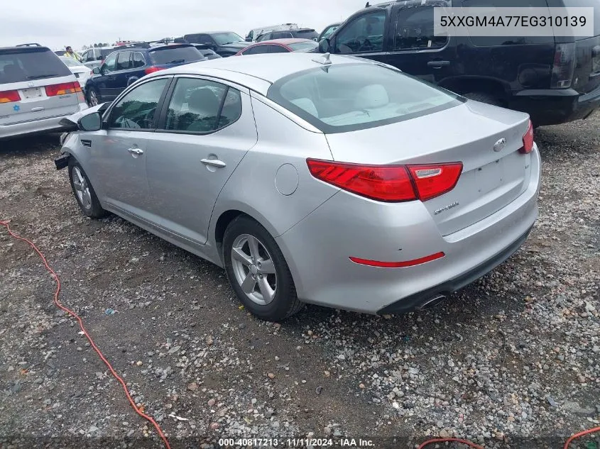 2014 Kia Optima Lx VIN: 5XXGM4A77EG310139 Lot: 40817213