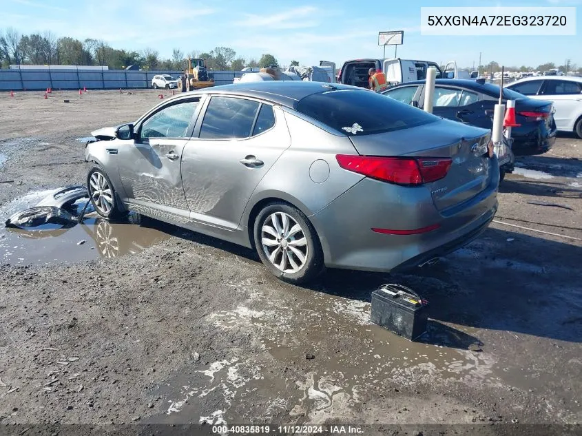 2014 Kia Optima Ex VIN: 5XXGN4A72EG323720 Lot: 40835819