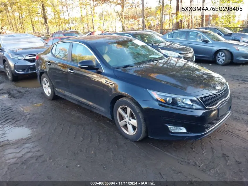 2014 Kia Optima Lx VIN: 5XXGM4A76EG298405 Lot: 40835894