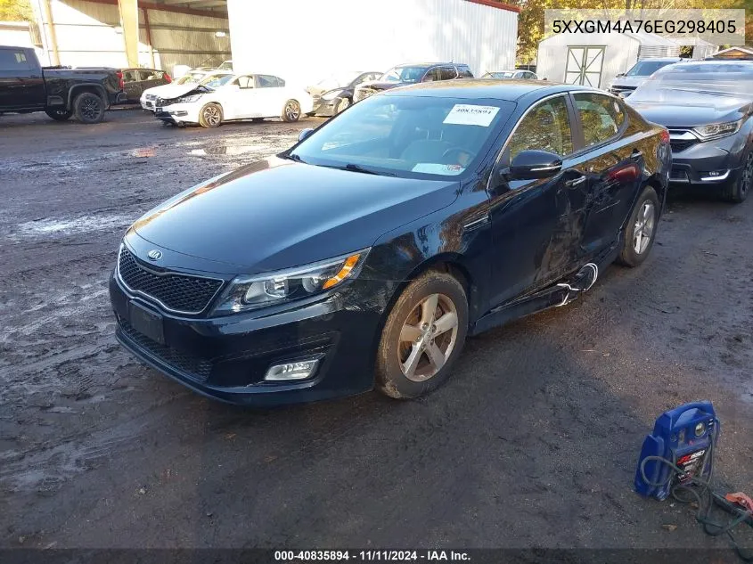 2014 Kia Optima Lx VIN: 5XXGM4A76EG298405 Lot: 40835894