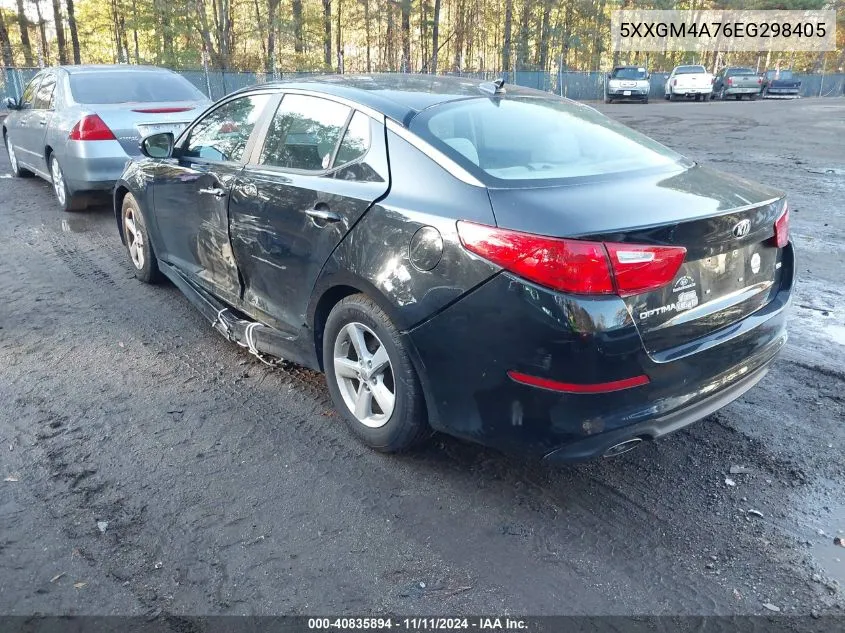 2014 Kia Optima Lx VIN: 5XXGM4A76EG298405 Lot: 40835894