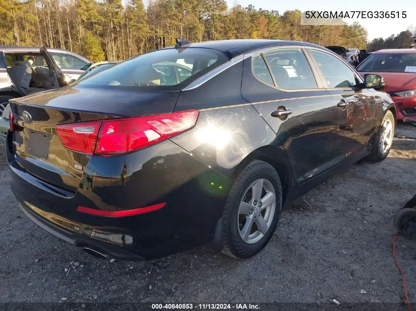 2014 Kia Optima Lx VIN: 5XXGM4A77EG336515 Lot: 40840853