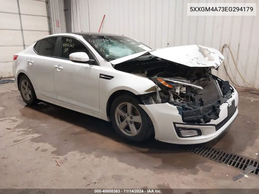 2014 Kia Optima Lx VIN: 5XXGM4A73EG294179 Lot: 40850363