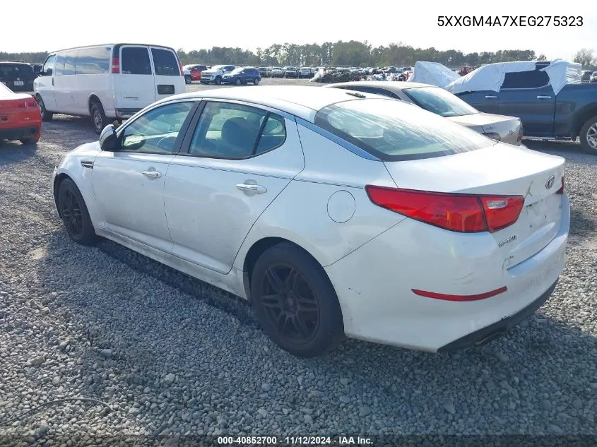 2014 Kia Optima Lx VIN: 5XXGM4A7XEG275323 Lot: 40852700