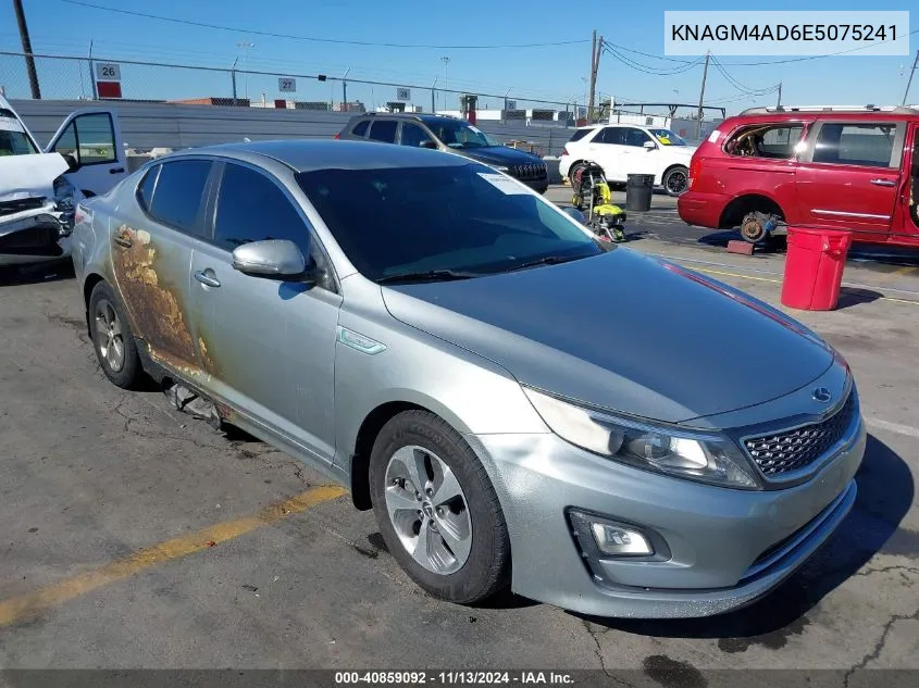 2014 Kia Optima Hybrid Lx VIN: KNAGM4AD6E5075241 Lot: 40859092