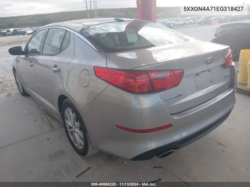 2014 Kia Optima Ex VIN: 5XXGN4A71EG318427 Lot: 40868220