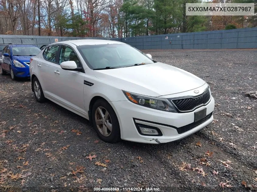 2014 Kia Optima Lx VIN: 5XXGM4A7XEG287987 Lot: 40868869