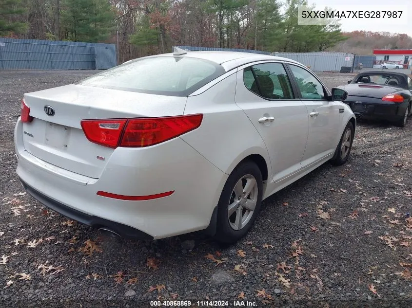 2014 Kia Optima Lx VIN: 5XXGM4A7XEG287987 Lot: 40868869