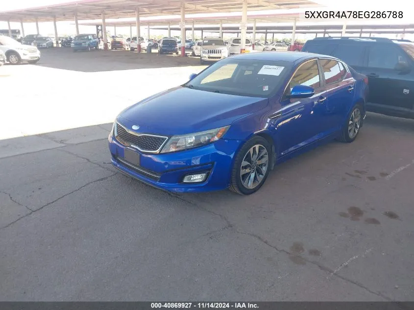 2014 Kia Optima Sx VIN: 5XXGR4A78EG286788 Lot: 40869927