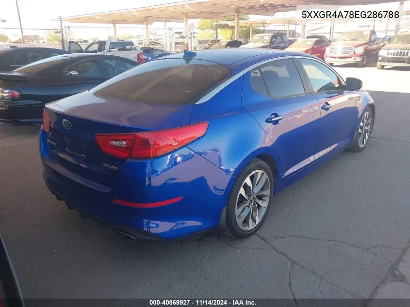 2014 Kia Optima Sx VIN: 5XXGR4A78EG286788 Lot: 40869927