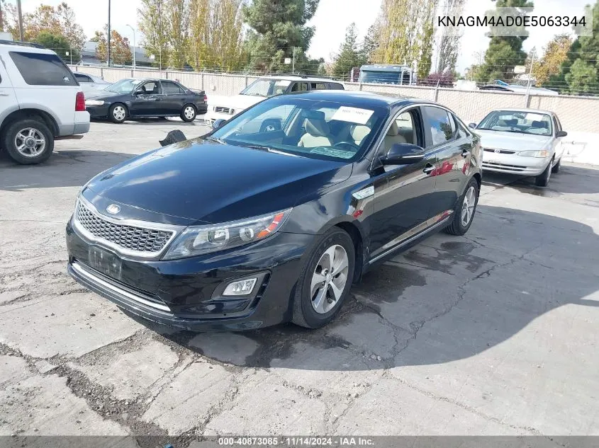 KNAGM4AD0E5063344 2014 Kia Optima Hybrid Lx