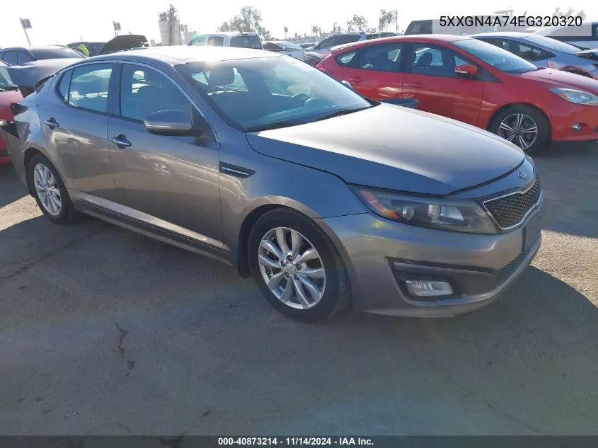 5XXGN4A74EG320320 2014 Kia Optima Ex