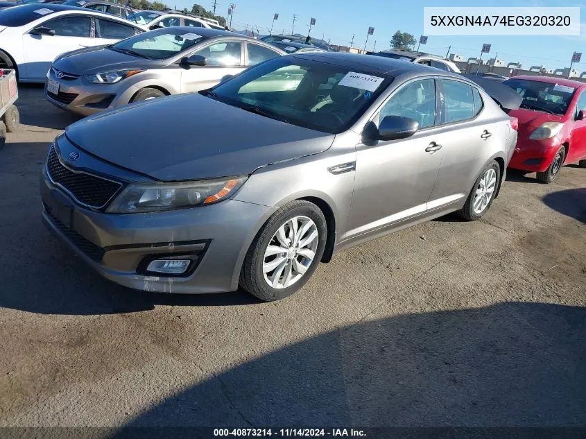 5XXGN4A74EG320320 2014 Kia Optima Ex