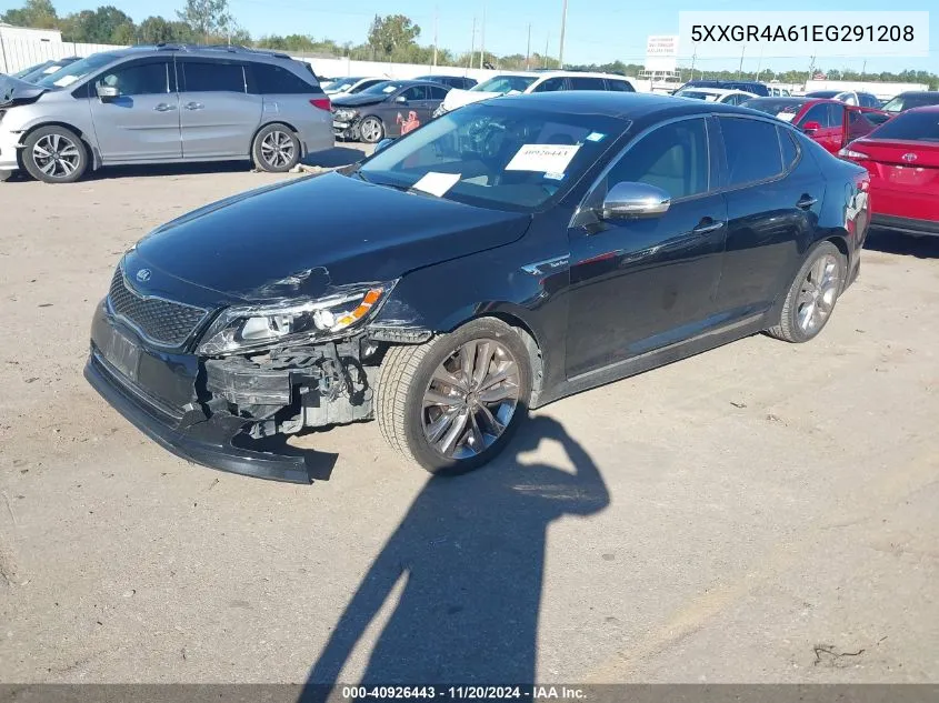 2014 Kia Optima Sxl Turbo VIN: 5XXGR4A61EG291208 Lot: 40926443