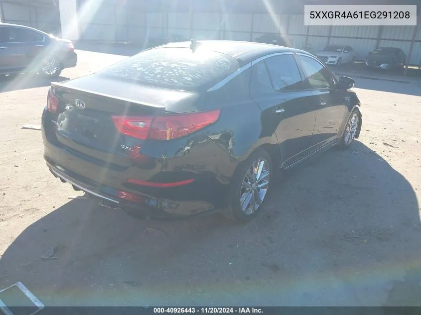 2014 Kia Optima Sxl Turbo VIN: 5XXGR4A61EG291208 Lot: 40926443