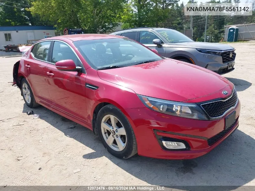 2015 Kia Optima VIN: KNAGM4A78F5561142 Lot: 12072476