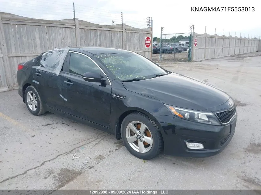 2015 Kia Optima VIN: KNAGM4A71F5553013 Lot: 12092998