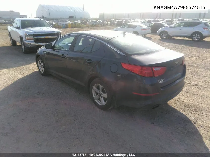 2015 Kia Optima Lx VIN: KNAGM4A79F5574515 Lot: 12115768