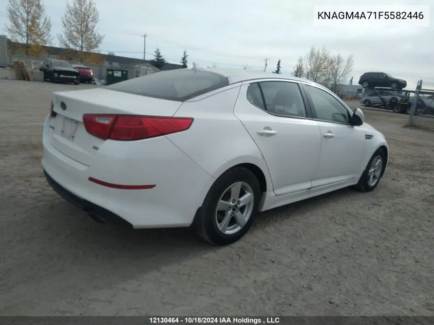 2015 Kia Optima VIN: KNAGM4A71F5582446 Lot: 12130464