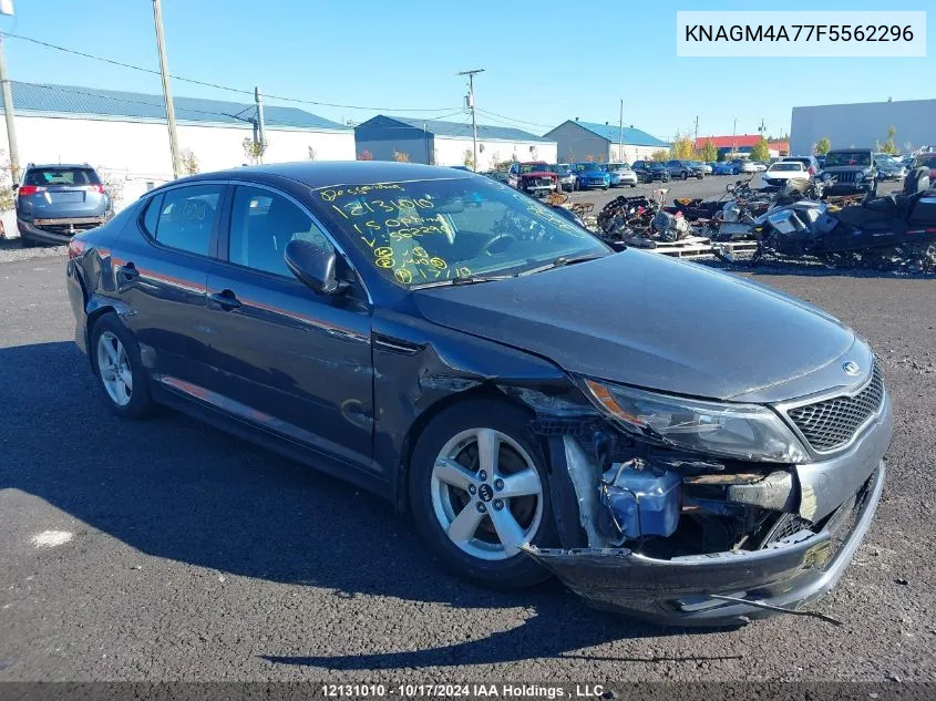 2015 Kia Optima Lx VIN: KNAGM4A77F5562296 Lot: 12131010