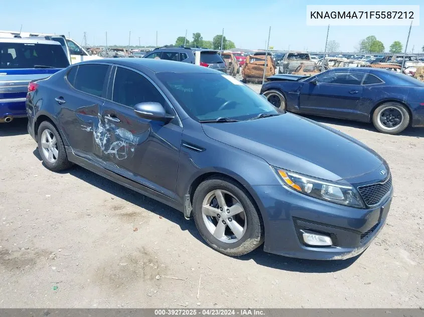 2015 Kia Optima Lx VIN: KNAGM4A71F5587212 Lot: 39272025