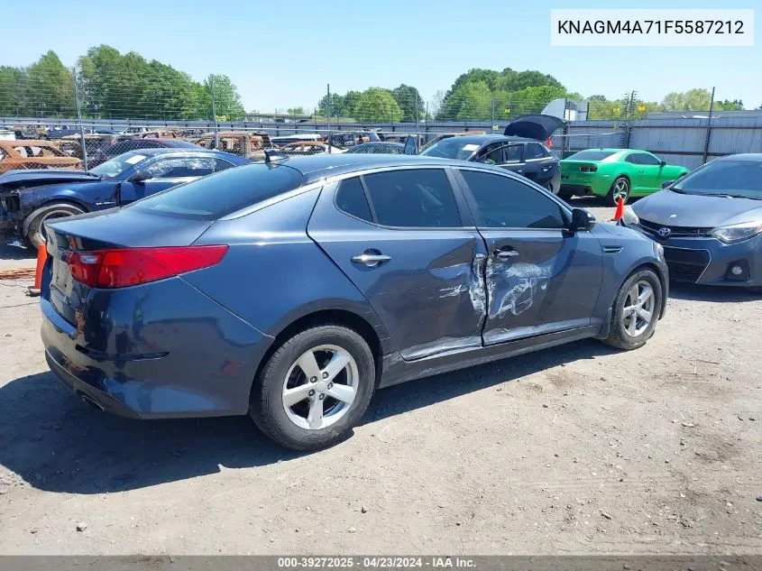 2015 Kia Optima Lx VIN: KNAGM4A71F5587212 Lot: 39272025