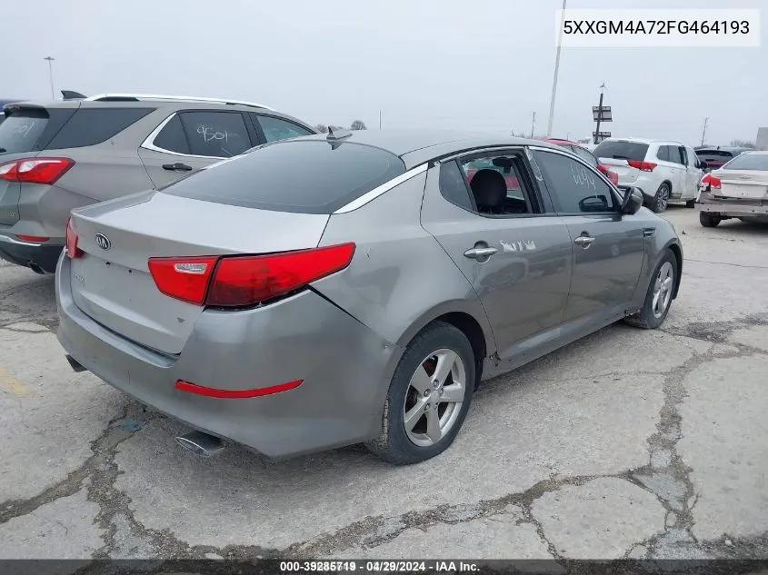 5XXGM4A72FG464193 2015 Kia Optima Lx