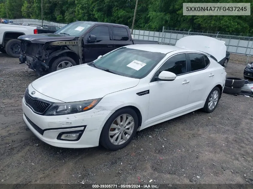 2015 Kia Optima Ex VIN: 5XXGN4A77FG437245 Lot: 39305771