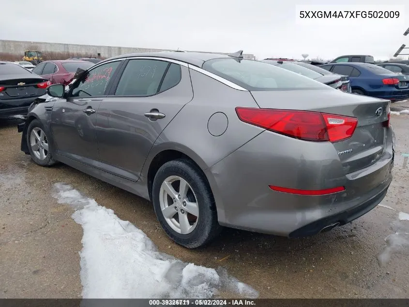 5XXGM4A7XFG502009 2015 Kia Optima Lx