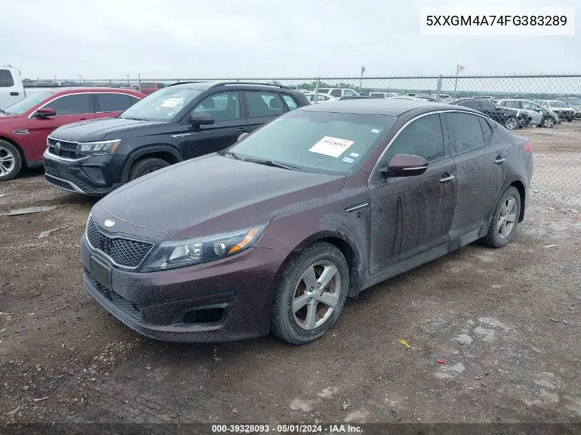 5XXGM4A74FG383289 2015 Kia Optima Lx