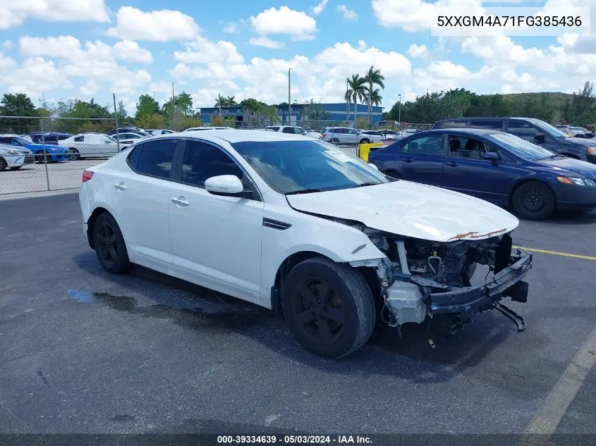 5XXGM4A71FG385436 2015 Kia Optima Lx