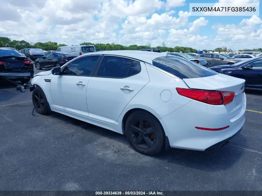 5XXGM4A71FG385436 2015 Kia Optima Lx