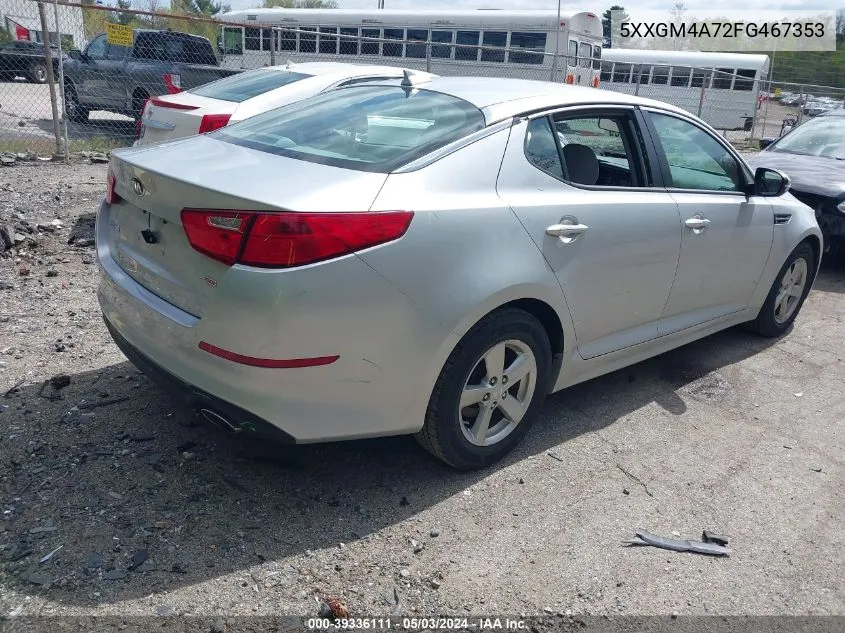 5XXGM4A72FG467353 2015 Kia Optima Lx