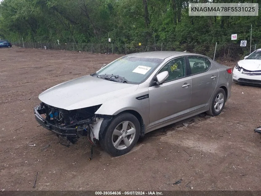 KNAGM4A78F5531025 2015 Kia Optima Lx